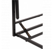 Stôl skladací DR, Fi 180 cm, Biela/Čierna