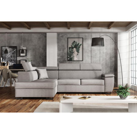 Rohová sedacia súprava Wiliam L sivá