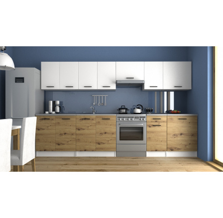 Kuchynská linka Luigi 320/260 biela/artisan