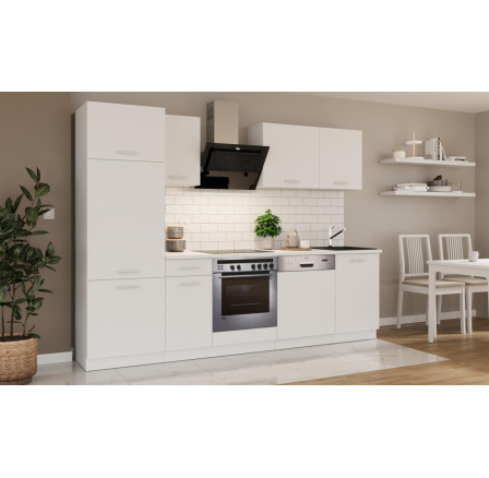 Kuchynská linka Todor 270 biela + PD 210 biela