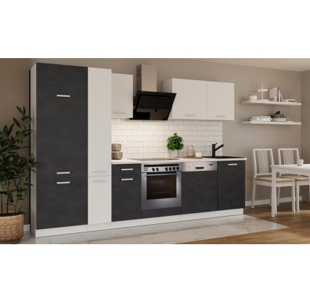 Kuchynská linka Todor 300 matera/biela + PD 210 biela