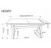 Jedálenský stôl HENRY, Prírodná/Čierna