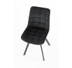 Jedálenská stolička K332 VELVET, Čierny Bluvel 19/Čierna