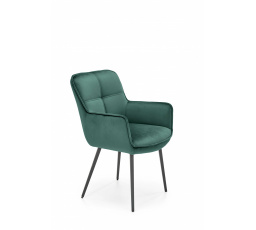 Jedálenská stolička K463, zelený zamat