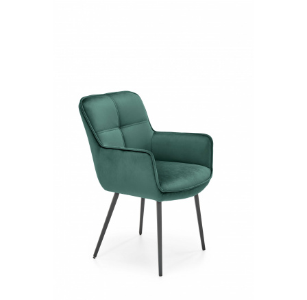 Jedálenská stolička K463, zelená/čierna