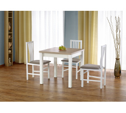 Jedálenský stôl GRACJAN, dub sonoma/biela