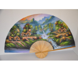 Bambusový ventilátor veľký