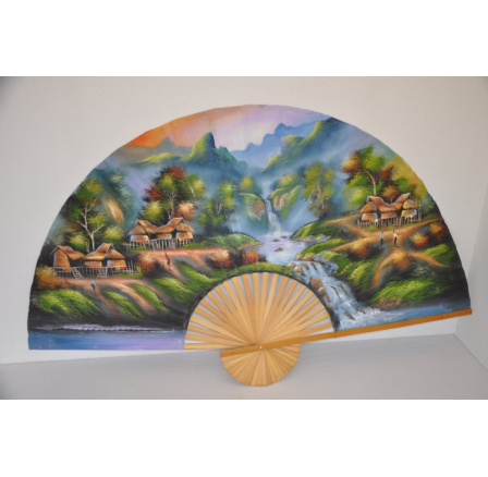 Bambusový ventilátor veľký Bambusový ventilátor veľký
