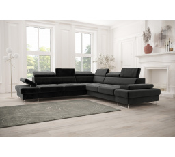 Rohová sedacia súprava GALAXY MAX 280×280 - sivá, pravá