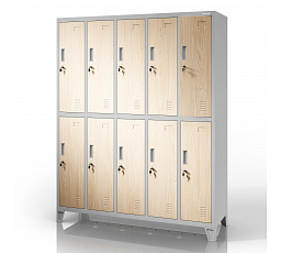Šatní skriňa BHPX 10-dverová šedá / dub sonoma: Eco Design BARTEN 1360 x 1720 x 450 mm