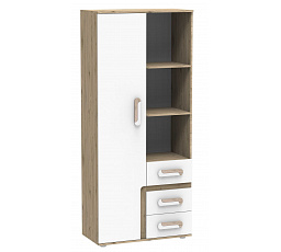 Regál APETITO 04, Dub/Biela