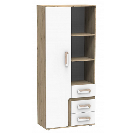 Regál APETITO 04, Dub/Biela