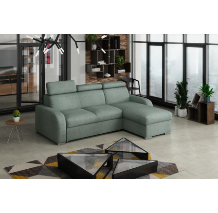 Rohová sedacia súprava Norway UNI 2F-OTO zelenkavá