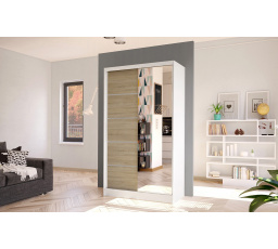 Skriňa Diem III 100 - biela/dub sonoma