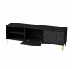 Tv komoda BULLET RTV-1 RTV 180, čierna/zlatá