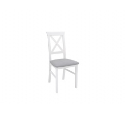 stolička ALLA 3 - biela teplá (TX098)/Adel 6 sivá