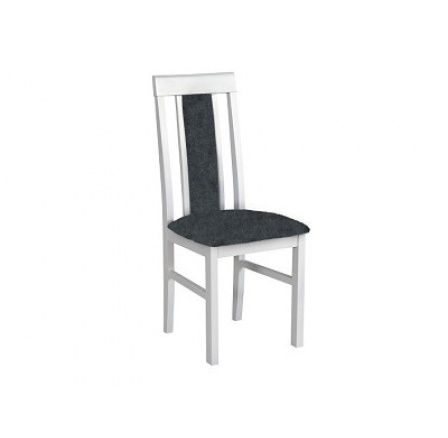 NIEL 2 - jedálenská stolička (NILO 2) - drevo biele / drôt sivohnedý 12X - kolekcia "DRE" (K150-Z)