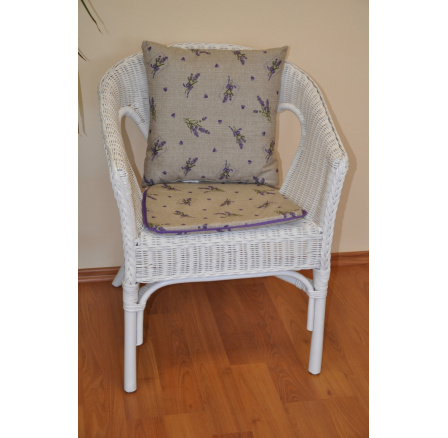 Poduška na kreslo Fabion levanduľa s vankúšikom