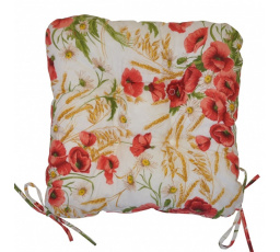 Vankúš na sedenie s motívom makov UNI