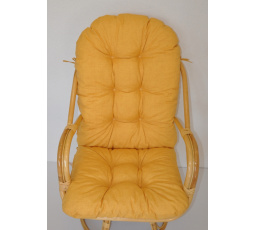 Vankúš na kreslo Havai látka žlté odlesky