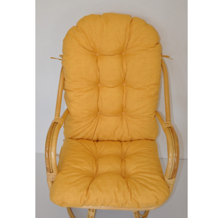 Vankúš na kreslo Havai látka žlté odlesky