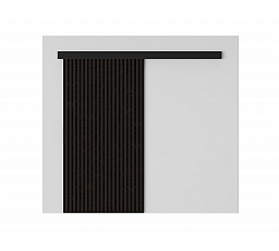 Perion 106 Drzwi Przesuwne Wenge+Czarny