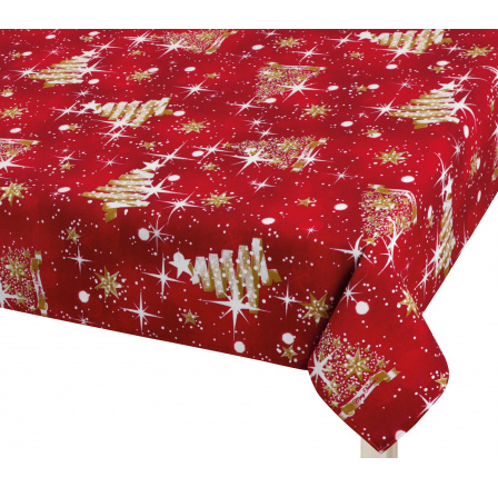 Vianočný obrus stromček zlatý