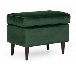 Taburet RON Velvet, zelená modrá 78/wenge