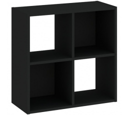 Regál CATCHY 4P, Čierna