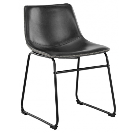 Stolička Oregon čierna PU