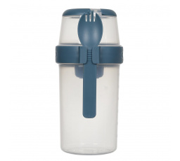 Lunch box s 3 priehradkami modrý