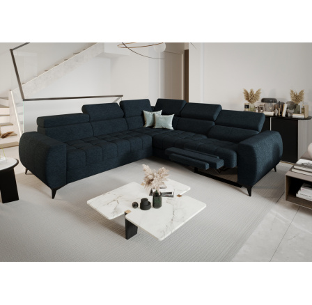 Rohová sedacia súprava PORTO II, relax 255X258 cm - modrá, pravá Rohová sedacia súprava PORTO II, relax 255X258 cm - modrá, pravá