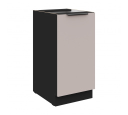 Dolná skrinka ARONA - 40 D 1F BB, Čierna mat/Kašmír