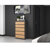 Komoda Malvína M5, antracit/dub artisan