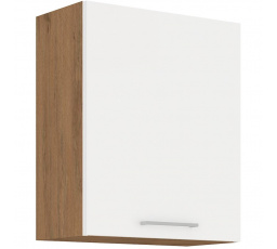 Kuchynská horná skrinka VEGA 60G72-1F, Dub lancelot/Biely lesk