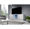 TV komoda QIU 160, biela / biely lesk