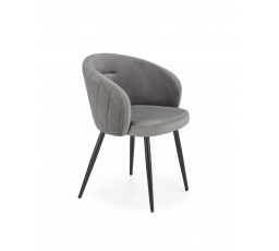 Jedálenská stolička K430, sivá/čierna