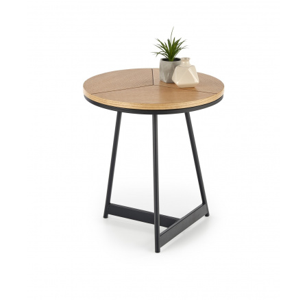 Konferenčný stôl KARIDA-S, dub/čierna