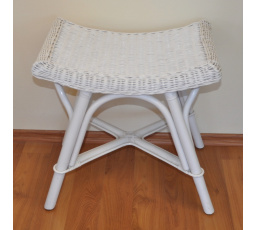 Ratanová stolička biela