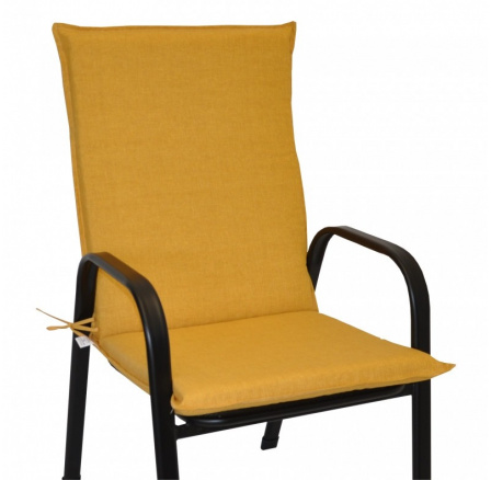 Polster na kreslo z ťahokovu UNI - látka žltý melír