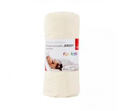 Detská plachta JERSEY biela - 80 x 180