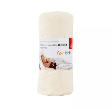 Detská plachta JERSEY biela - 80 x 180