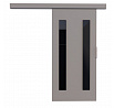 Posuvné dvere na stenu HERS 76 Gray+Black Lacobel