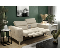 Sofa TOSCANIA II, relax 185 cm - béžová