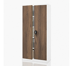 JANA skriňa ECO: BIELA RAL9003 + DREVENÝ DEKOR H1850*Š900*H400