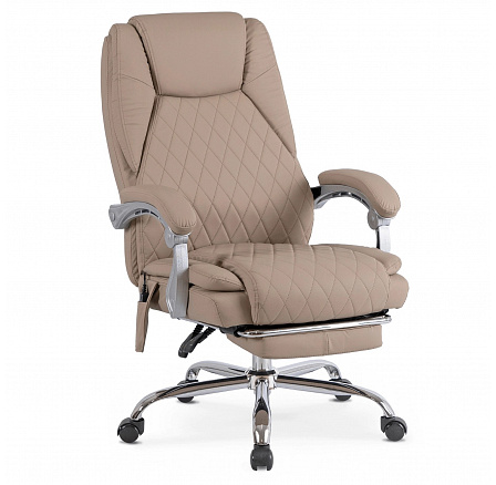 Otočná stolička GIORGIO Masážna Vyhrievaná Béžová