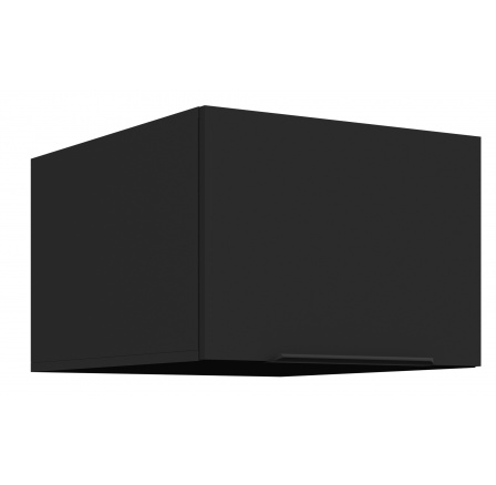 Horná skrinka SIENA - 50 NAGU-36 1F, Čierna mat/Čierna mat