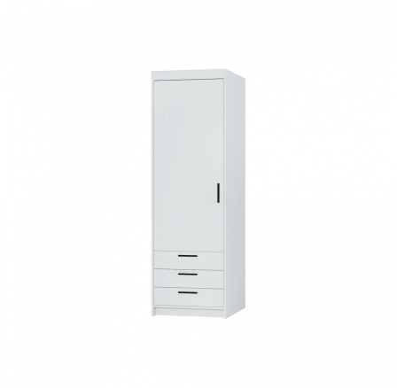 Šatní skriňa Enja 1D3S, biela