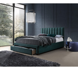 Posteľ s úložným priestorom GRACE 140, Zelený Velvet