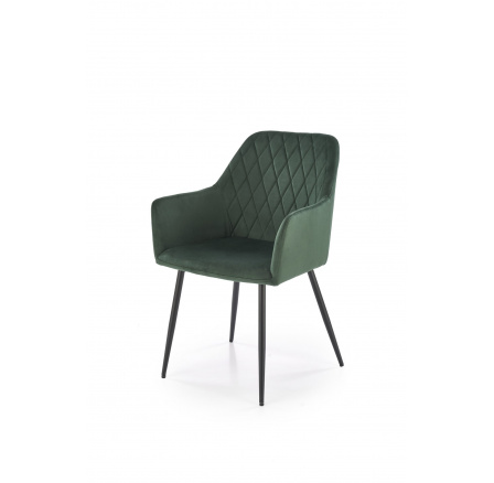 Jedálenská stolička K558, zelená/čierna